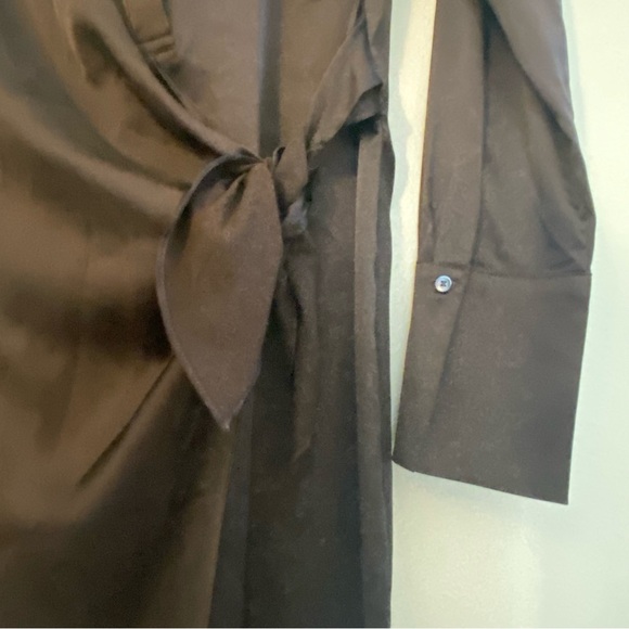 J McLaughlin Elegant Brown Midi Dress Small NWT - Picture 4 of 9